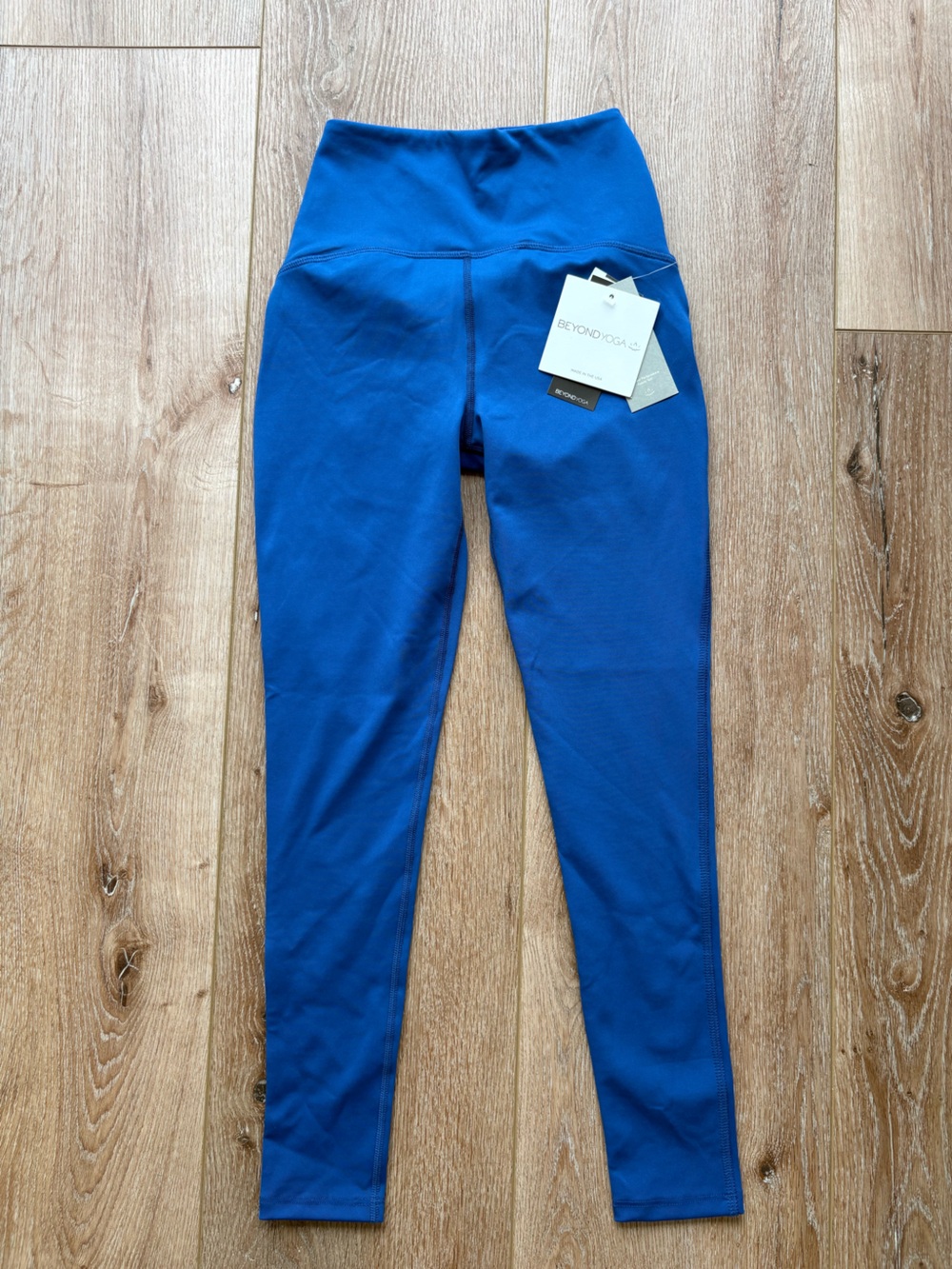 Beyond Yoga Girls' High-Rise Royal Blue Leggings